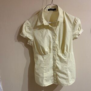 Y2K The Limited Light Yellow Button-Down Shirt S